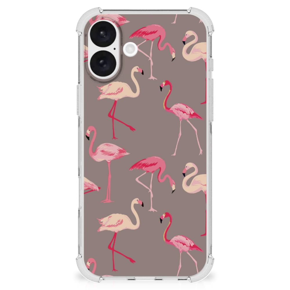 iPhone 16 Plus Case Anti-shock Flamingo