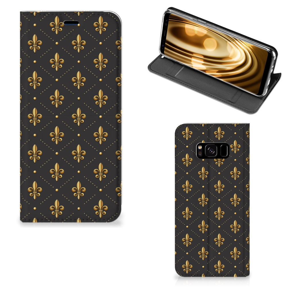 Samsung Galaxy S8 Hoesje met Magneet Franse Lelie