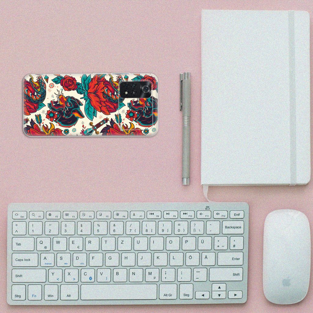 Siliconen Hoesje met foto voor Xiaomi Poco M4 Pro 4G Old Skool B2C Telecom