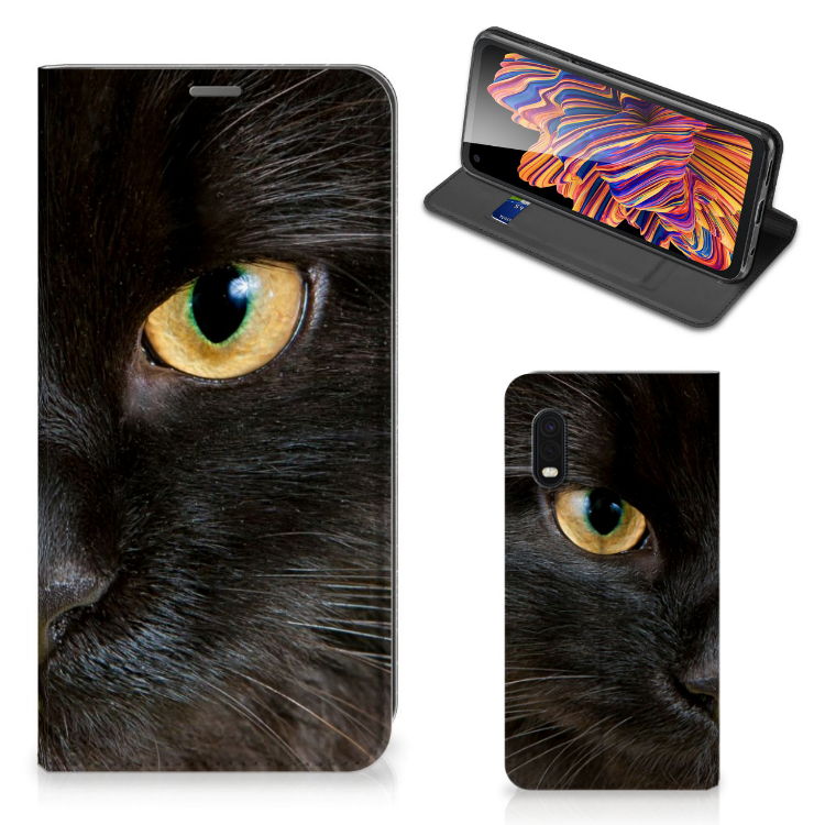 Samsung Xcover Pro Hoesje maken Zwarte Kat - B2C Telecom