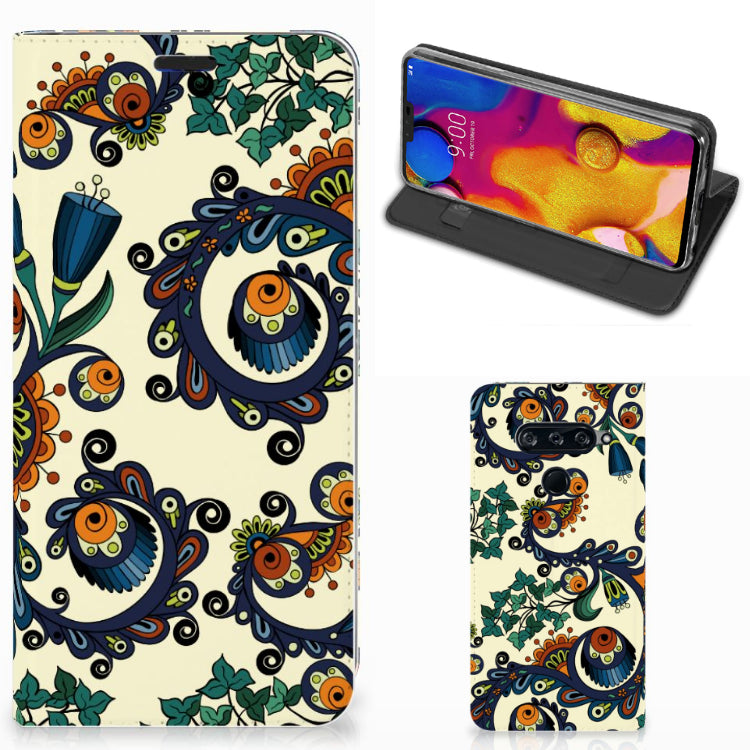 Telefoon Hoesje LG V40 Thinq Barok Flower