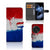OnePlus 13 Bookstyle Case Nederland met artistiek design van de Nederlandse vlag en ruimte voor pasjes.