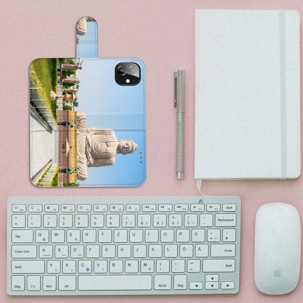 Apple iPhone 12 Mini Flip Cover Boeddha
