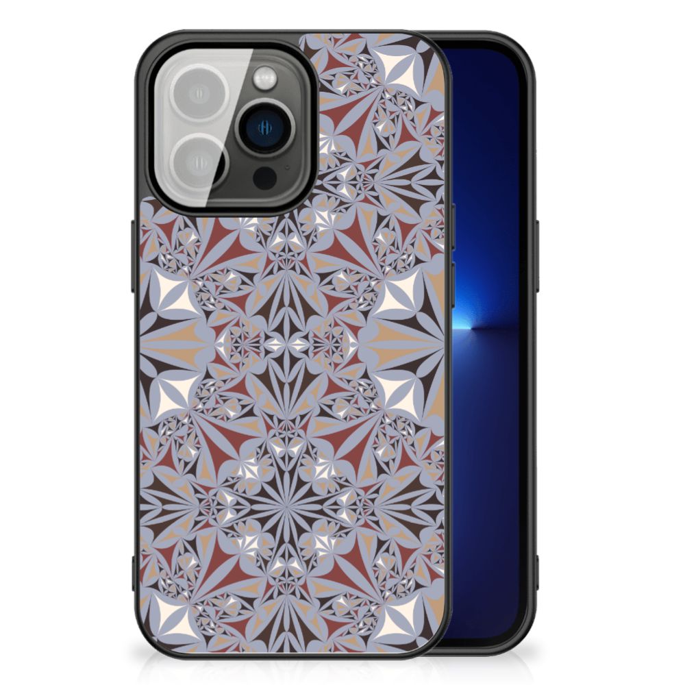 iPhone 13 Pro Marmeren Print Telefoonhoesje Flower Tiles B2C Telecom
