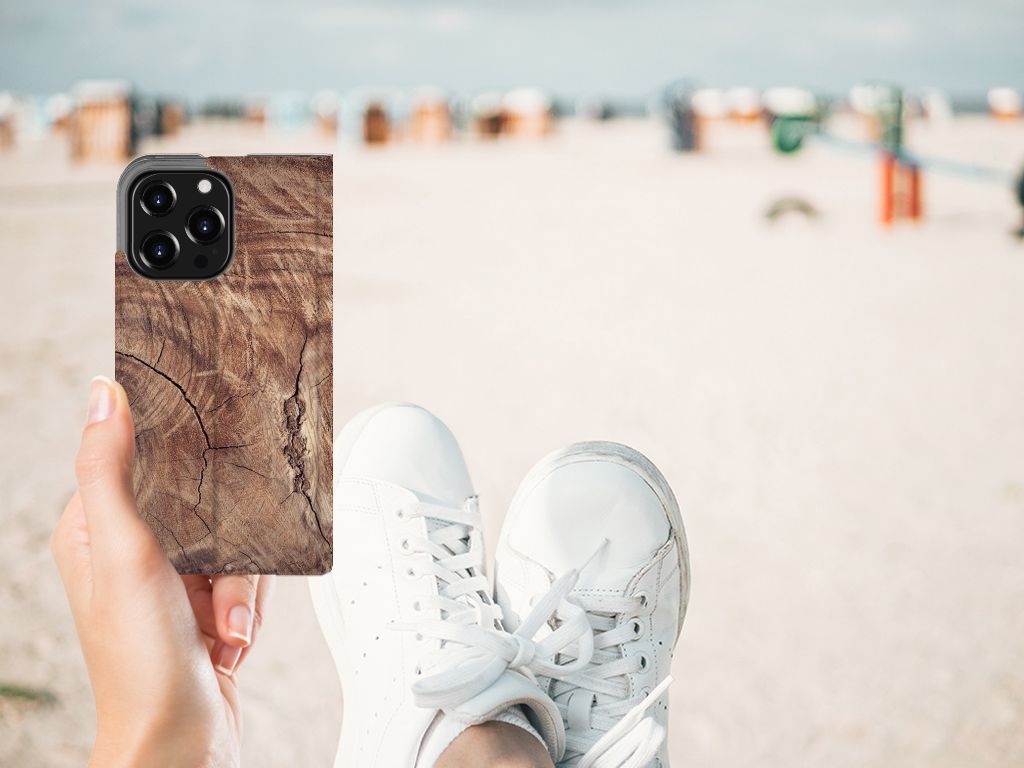 iPhone 13 Pro Book Wallet Case Tree Trunk - B2C Telecom