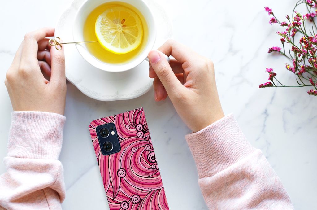 OPPO Find X5 Lite | Reno7 5G Bookcase Swirl Pink - B2C Telecom