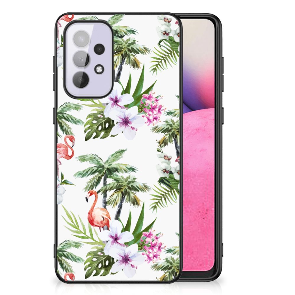 Samsung Galaxy A33 5G Dierenprint Telefoonhoesje Flamingo Palms B2C Telecom