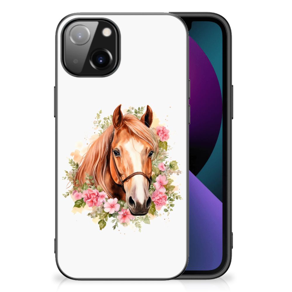 Dierenprint Telefoonhoesje voor Apple iPhone 13 Paard B2C Telecom