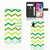 Apple iPhone Xr Telefoon Hoesje Zigzag Groen