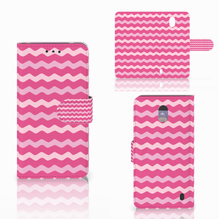 Nokia 2 Telefoon Hoesje Waves Pink