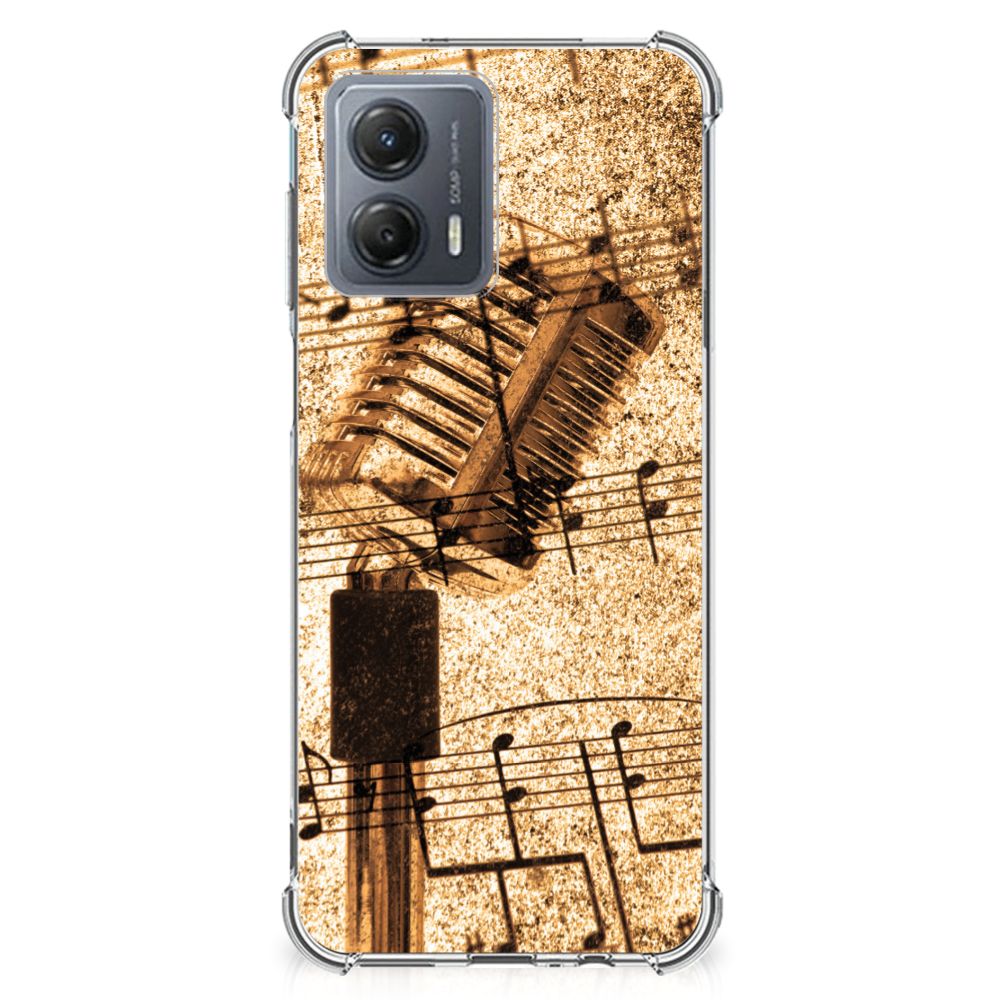 Motorola Moto G53 Anti-shock Hoesje met foto Bladmuziek B2C Telecom