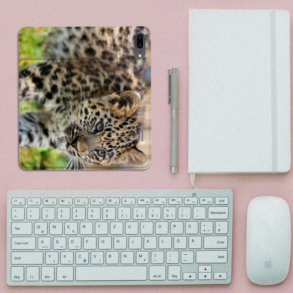 Apple iPhone 7 Plus | 8 Plus Hoesje maken Baby Luipaard