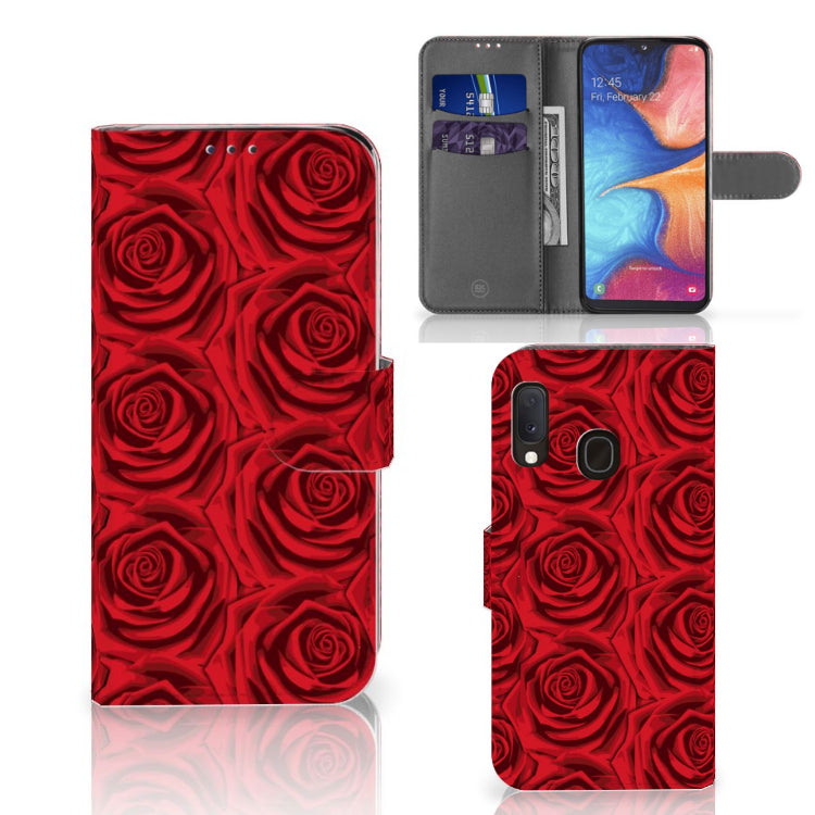 Samsung Galaxy A20e Hoesje Red Roses