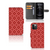 Apple iPhone 12 Pro Max Telefoon Hoesje Batik Rood