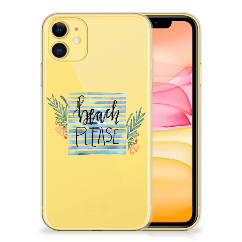 Apple iPhone 11 Telefoonhoesje met Naam Boho Beach