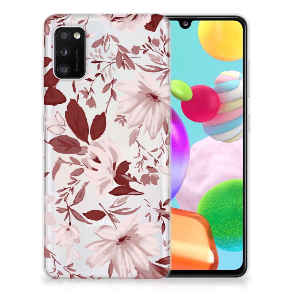Hoesje maken Samsung Galaxy A41 Watercolor Flowers B2C Telecom