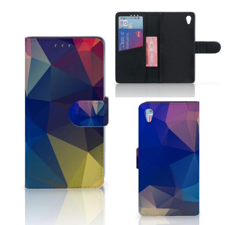 Sony Xperia Z3 Book Case Polygon Dark