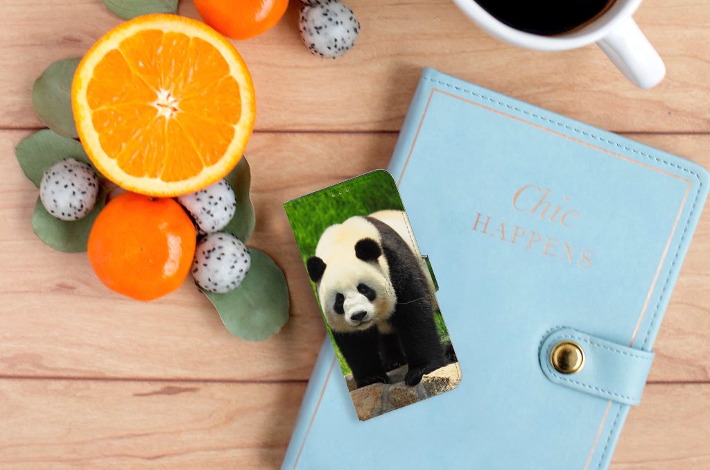 Motorola Moto G60 Telefoonhoesje met Pasjes Panda