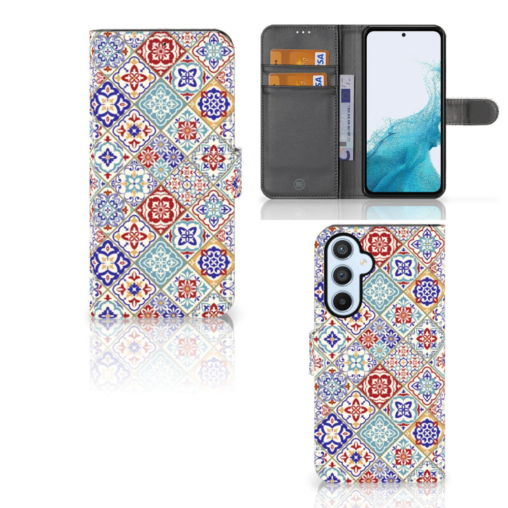 Samsung Galaxy A54 5G Bookcase Tiles Color
