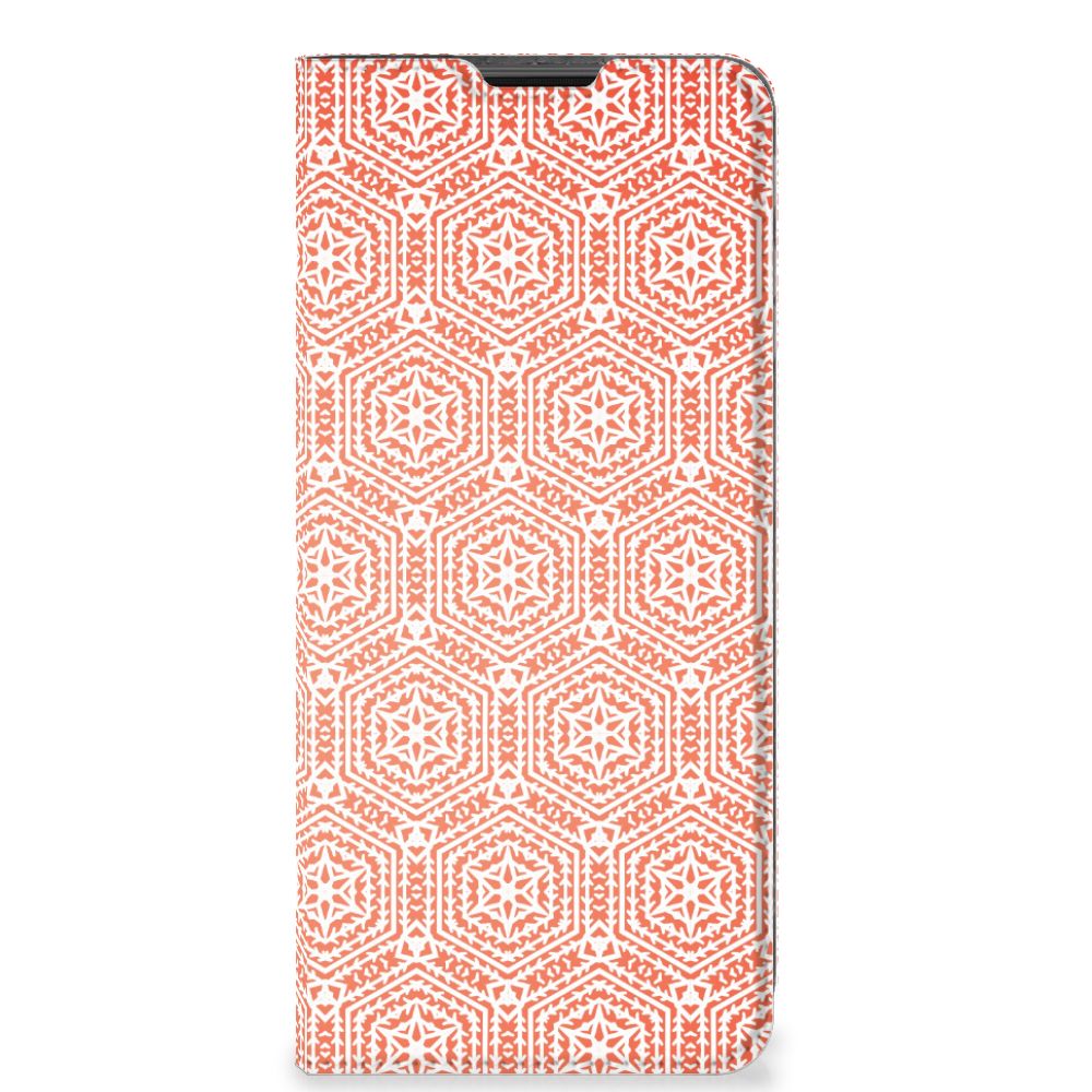 Motorola Moto G51 5G Hoesje met Magneet Pattern Orange - B2C Telecom