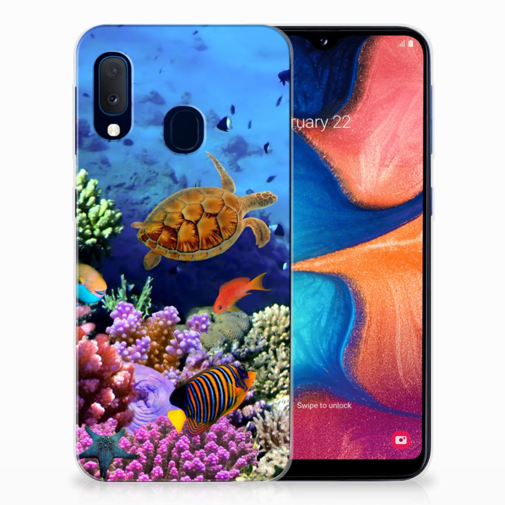 Samsung Galaxy A20e TPU Hoesje Vissen