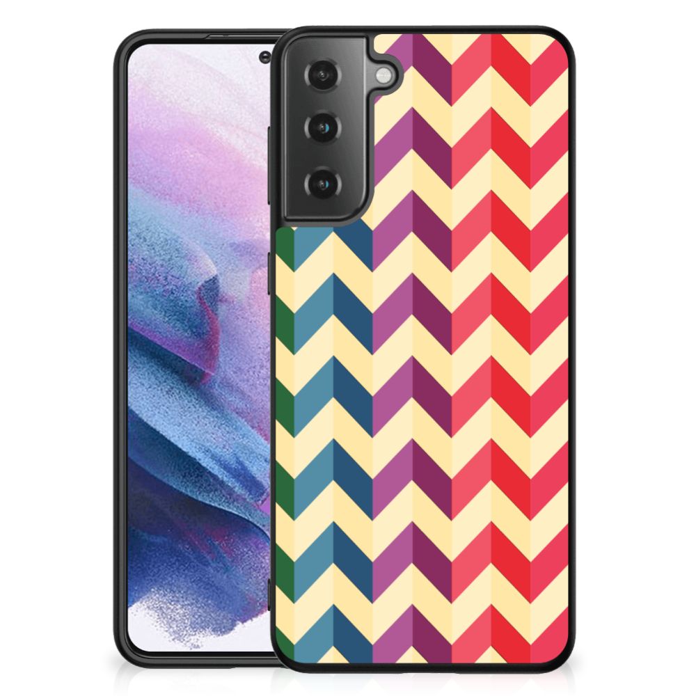 Samsung Galaxy S21 Plus Back Case Zigzag Multi Color B2C Telecom