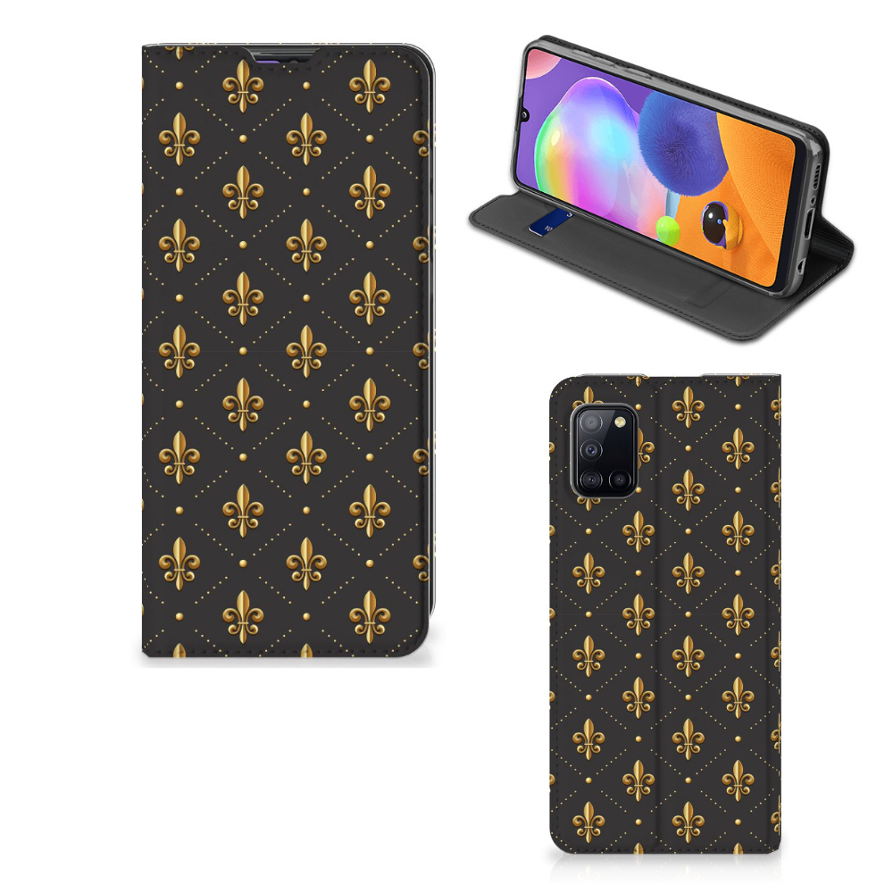 Samsung Galaxy A31 Hoesje met Magneet Franse Lelie - B2C Telecom