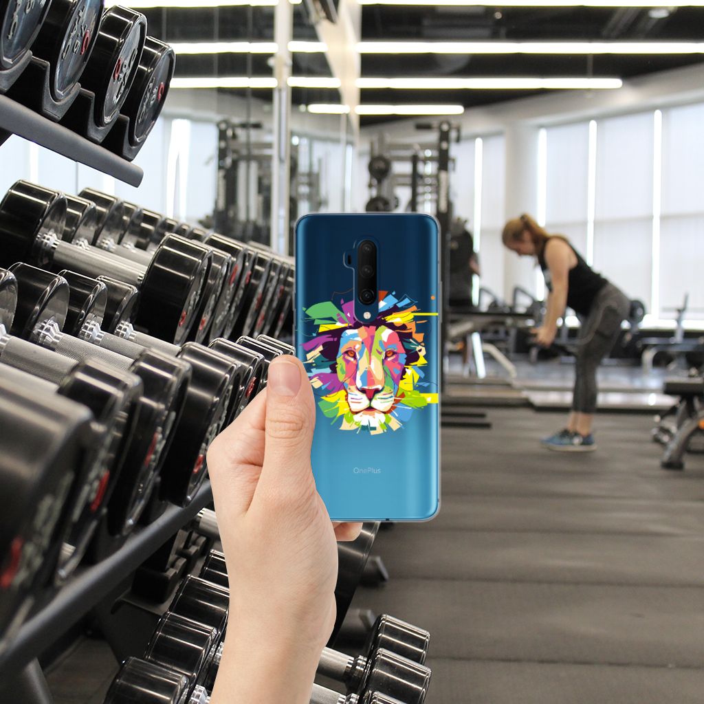 OnePlus 7T Pro Telefoonhoesje met Naam Lion Color