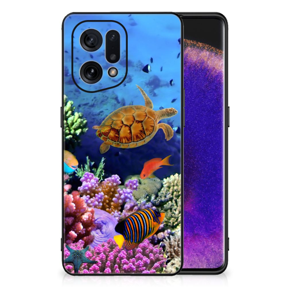 OPPO Find X5 Dierenprint Telefoonhoesje Vissen