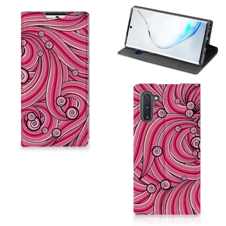 Samsung Galaxy Note 10 Bookcase Swirl Pink