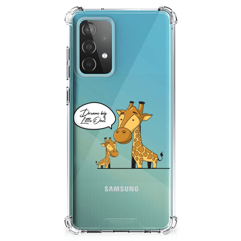Samsung Galaxy A52 4G/5G Stevig Bumper Hoesje Giraffe - B2C Telecom