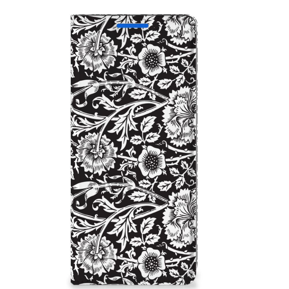 OPPO Reno 6 Pro Plus 5G Smart Cover Black Flowers - B2C Telecom