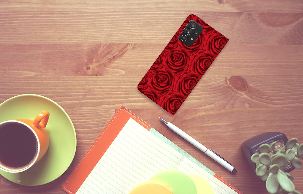 Samsung Galaxy A52 Smart Cover Red Roses - B2C Telecom