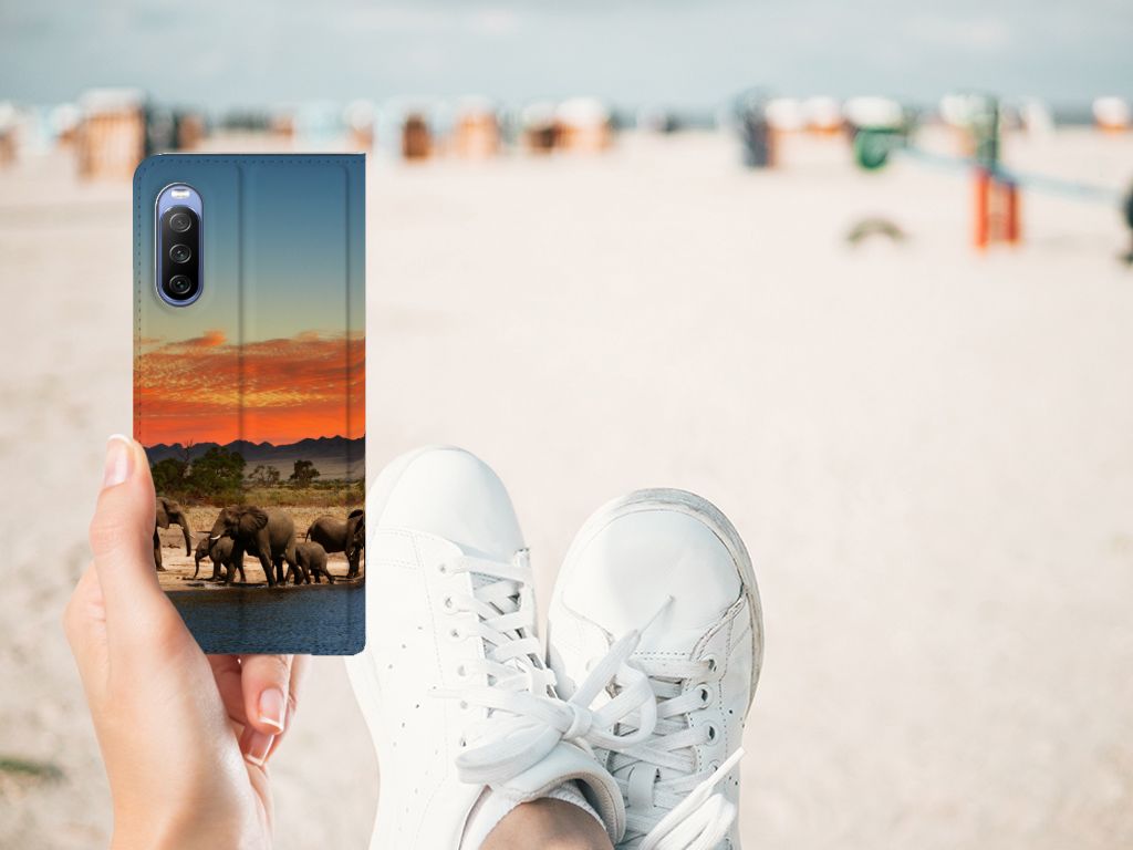 Sony Xperia 10 III Hoesje maken Olifanten - B2C Telecom
