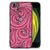 iPhone SE 2022 | SE 2020 | 7/8 Leuk Telefoonhoesje Swirl Pink met kleurrijk swirl ontwerp op telefoon