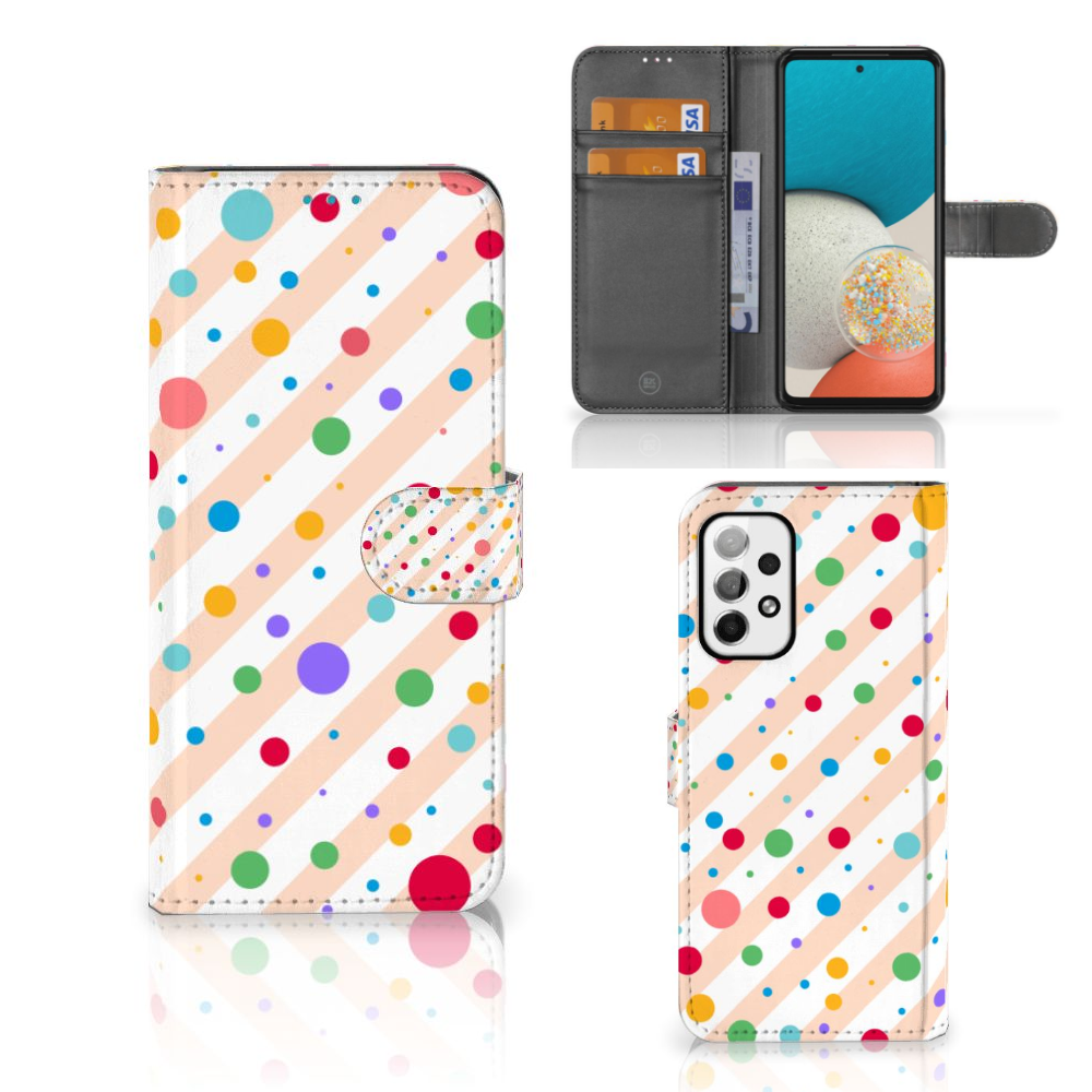 Samsung Galaxy A73 5G Telefoon Hoesje Dots