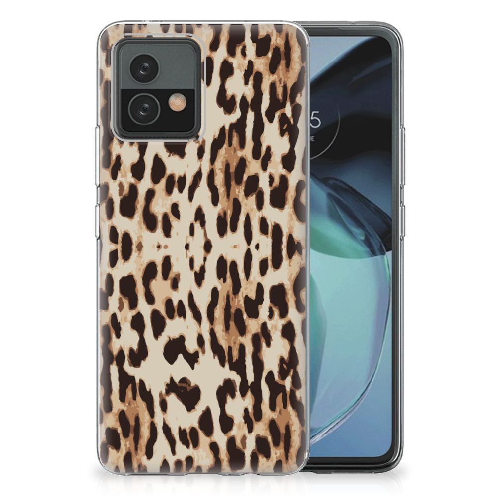 Motorola Moto G72 TPU Hoesje Leopard B2C Telecom