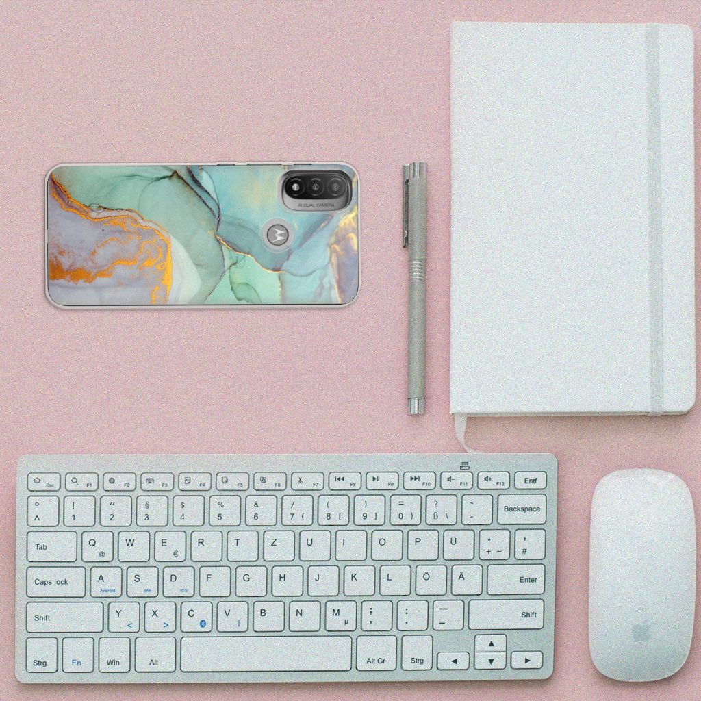 Hoesje maken voor Motorola Moto E20 | E40 Watercolor Mix B2C Telecom