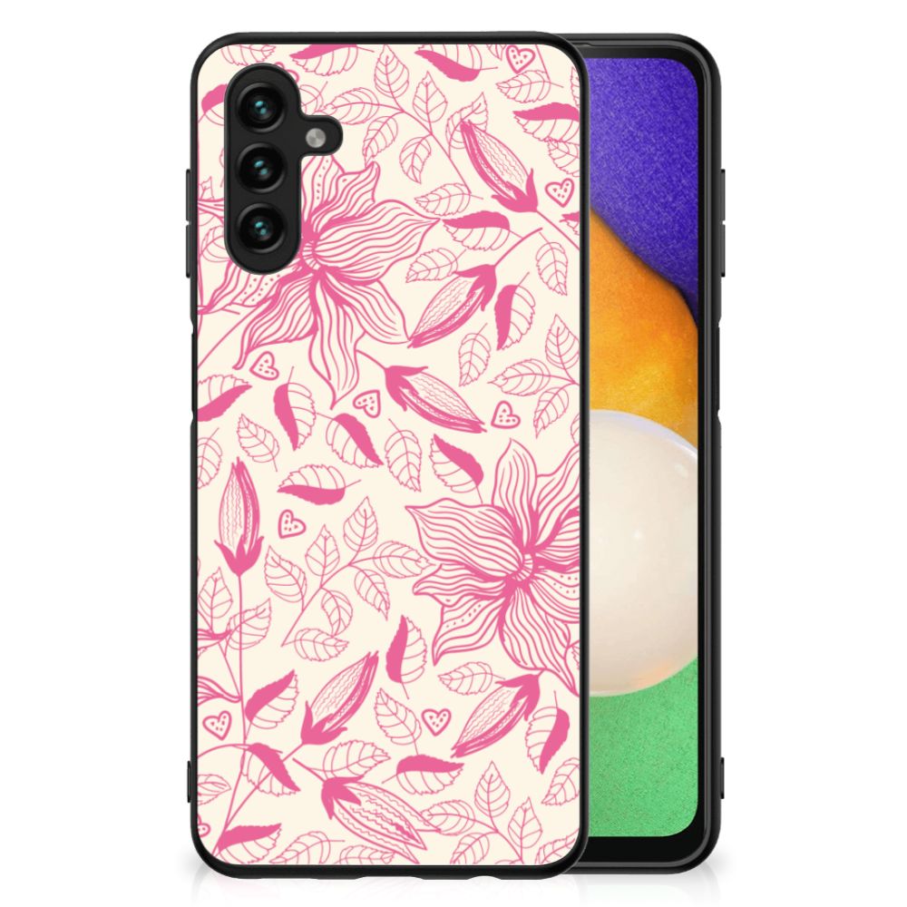 Samsung Galaxy A13 5G | A04s Bloemen Hoesje Pink Flowers