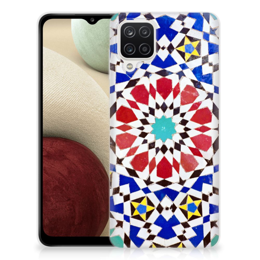 Samsung Galaxy A12 TPU Siliconen Hoesje Mozaïek B2C Telecom