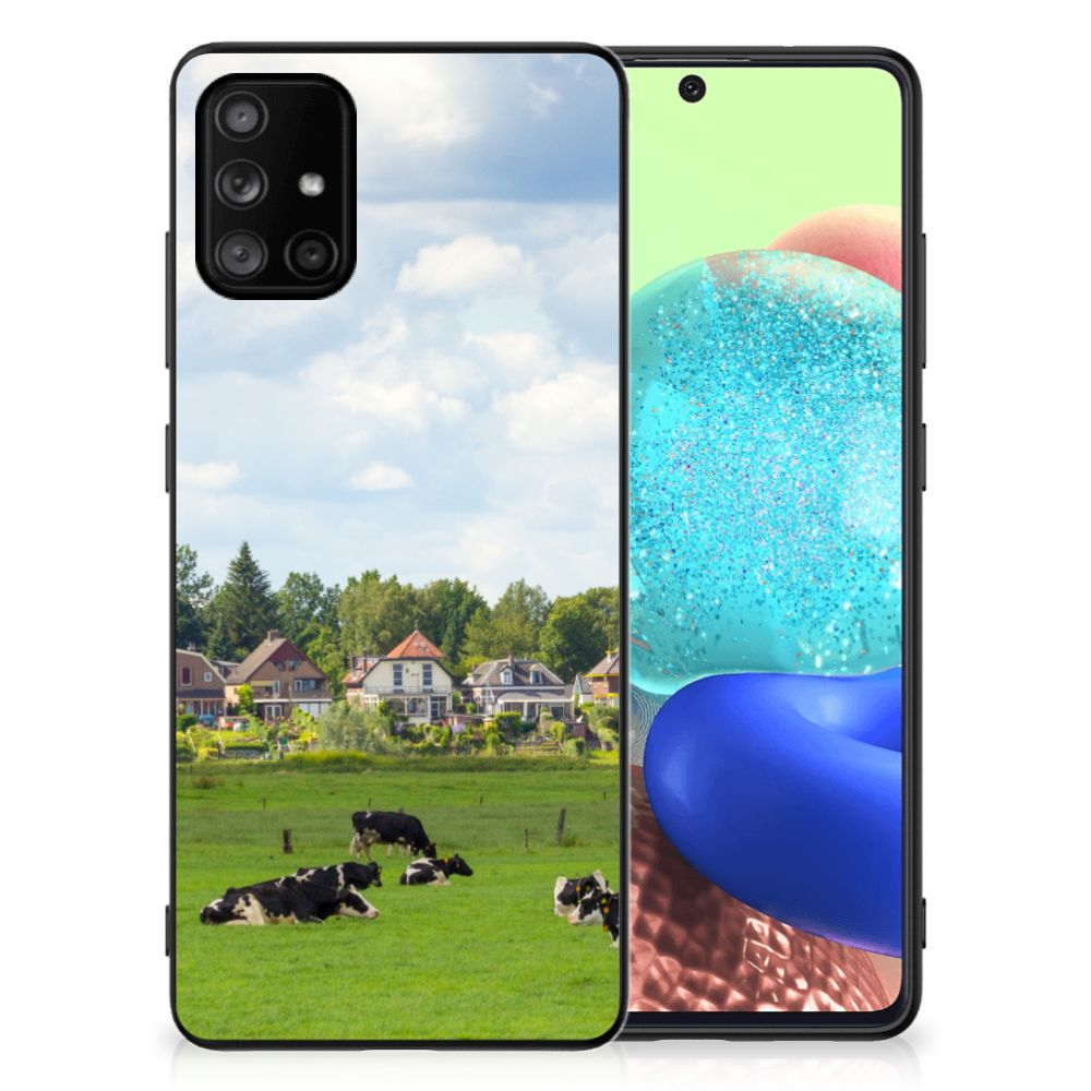 Samsung Galaxy A71 Dierenprint Telefoonhoesje Koeien