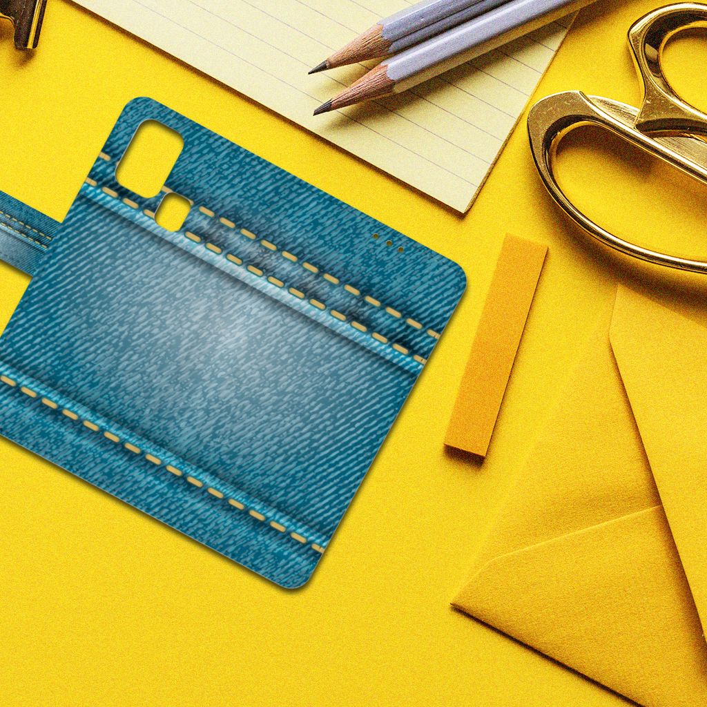 Samsung Galaxy M31 Wallet Case met Pasjes Jeans