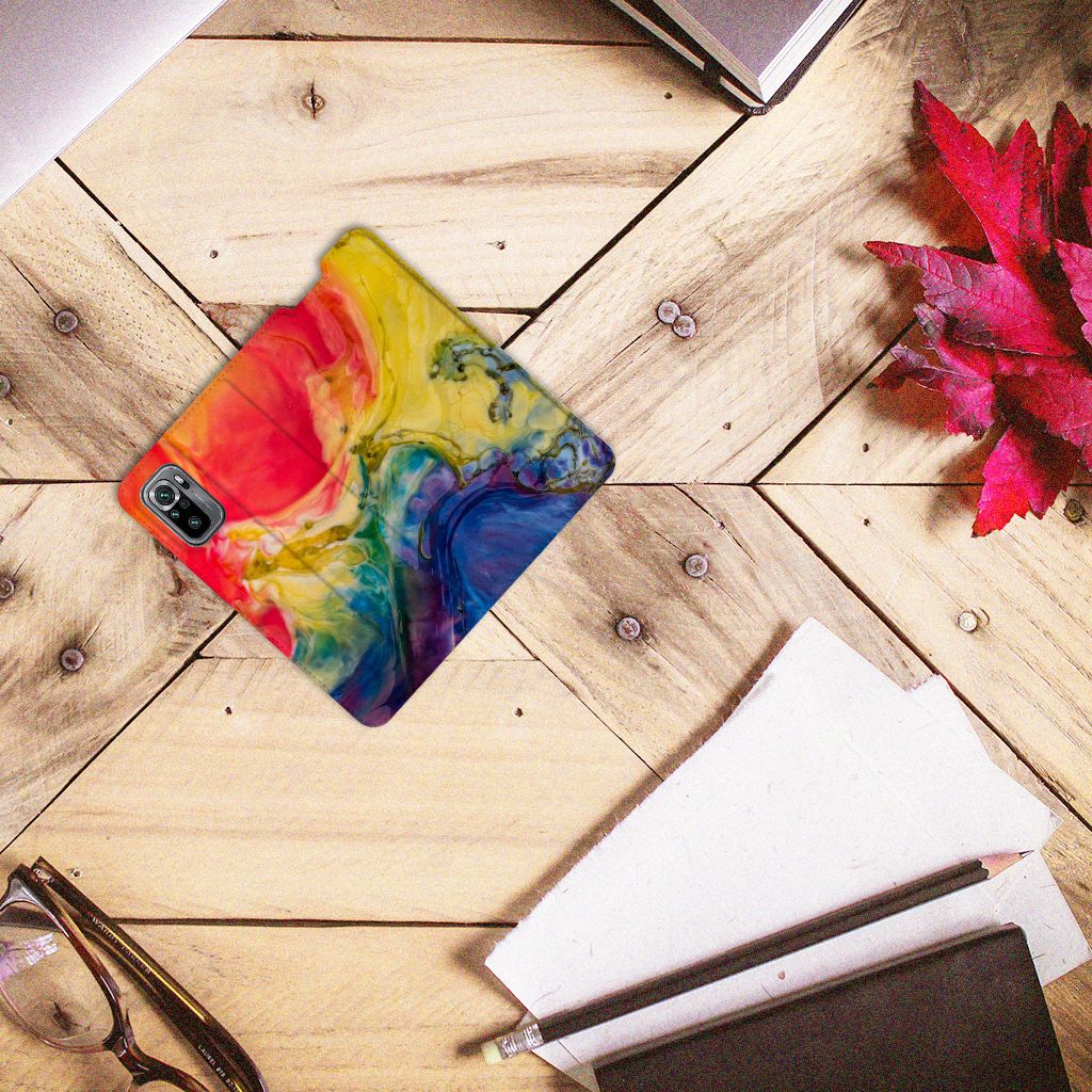 Bookcase Xiaomi Redmi Note 10/10T 5G | Poco M3 Pro Watercolor Dark - B2C Telecom