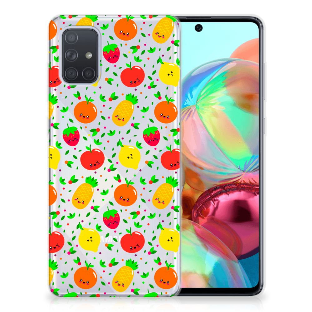 Samsung Galaxy A71 Siliconen Case Fruits