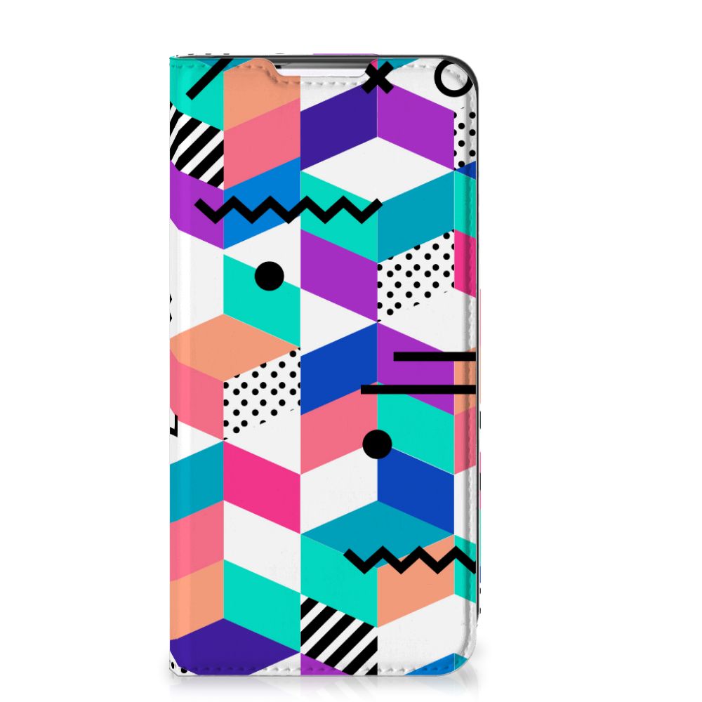 Samsung Galaxy S22 Plus Stand Case Blokken Kleurrijk - B2C Telecom