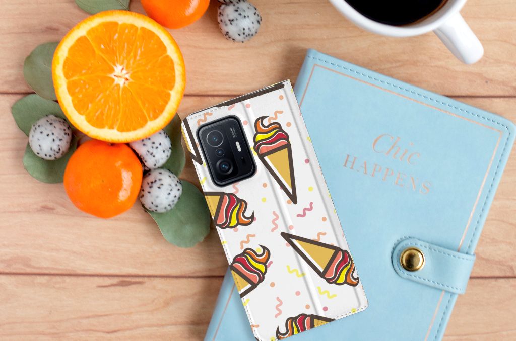Xiaomi 11T | Xiaomi 11T Pro Flip Style Cover Icecream - B2C Telecom