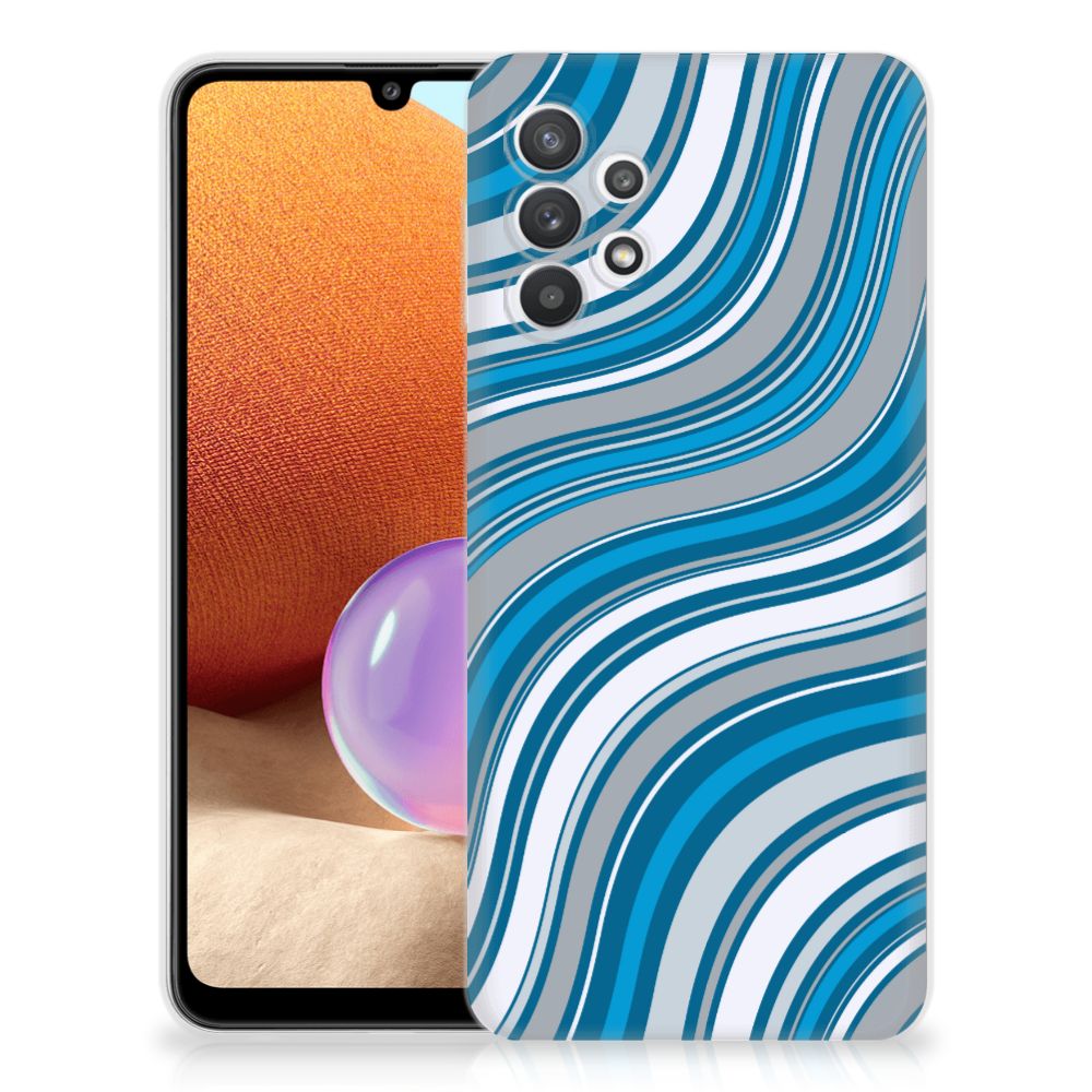 Samsung Galaxy A32 4G | A32 5G Enterprise Editie TPU bumper Waves Blue B2C Telecom