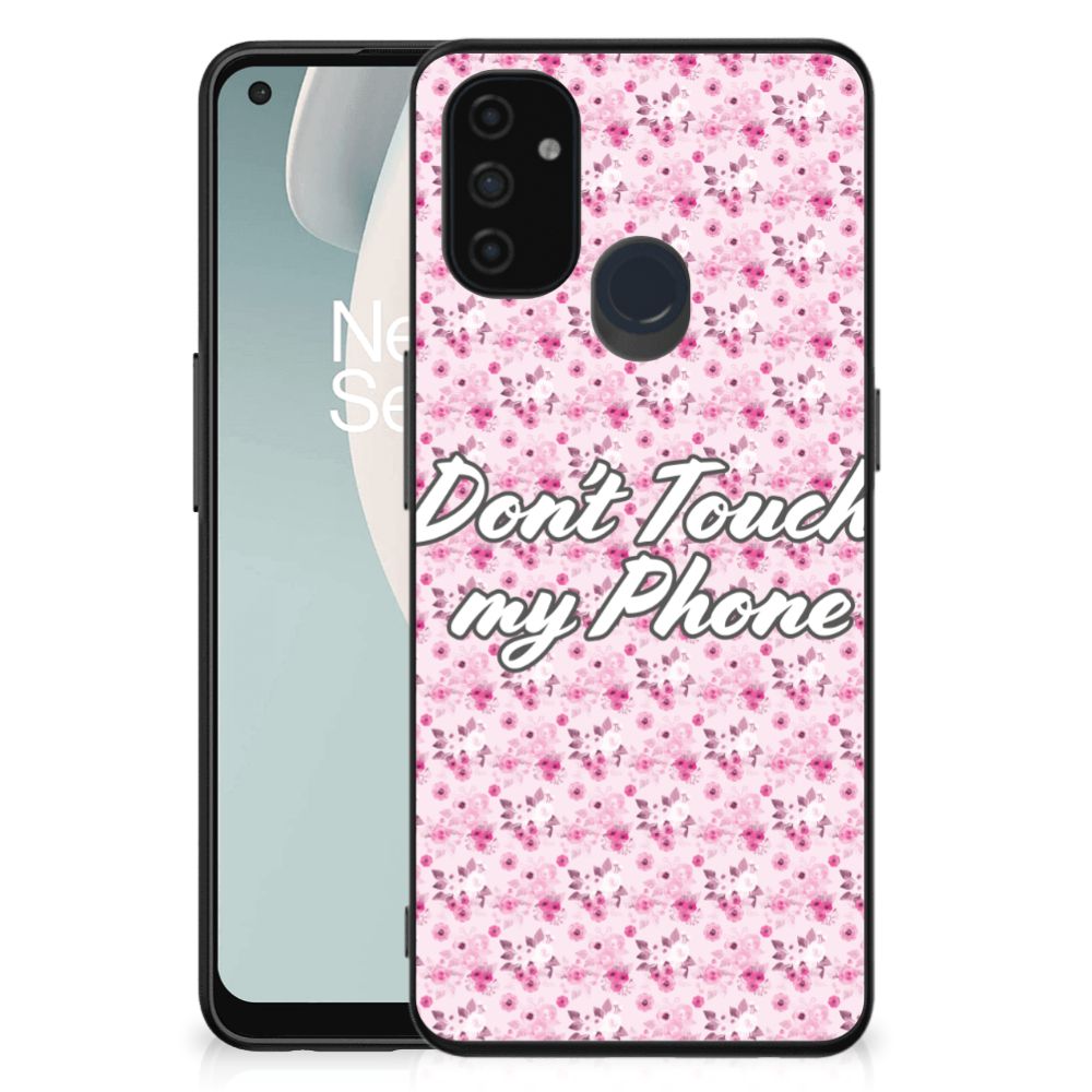 OnePlus Nord N100 Telefoon Hoesje Flowers Pink DTMP