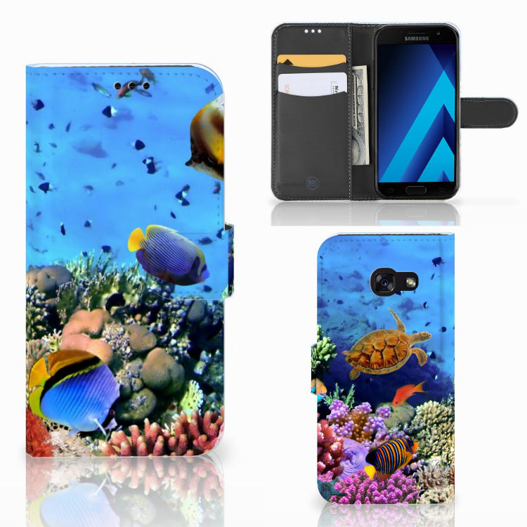 Samsung Galaxy A5 2017 Telefoonhoesje met Pasjes Vissen