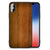 iPhone X | Xs Houten Print Telefoonhoesje Donker Hout